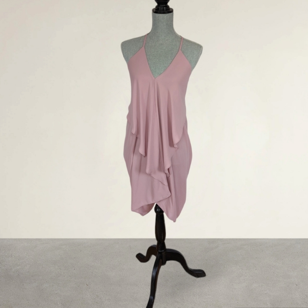 Pink flowy dress